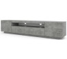 RTV tvbord i møbelplade B200 cm - Betongrå