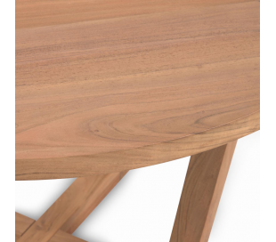 Nahla rundt spisebord i akacietræ B90 cm - Natur 2