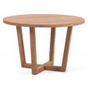 Nahla rundt spisebord i akacietræ B90 cm - Natur