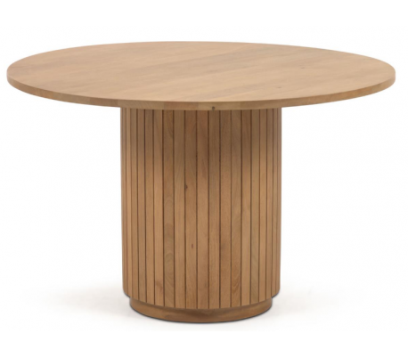 Nahla rundt spisebord i akacietræ B120 cm - Natur
