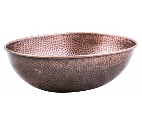 Rund håndvask i terrazzo resin Ø40 cm - Let sort