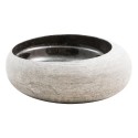 Rund håndvask i marmor Ø40 cm - Grå