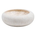 Rund håndvask i marmor Ø40 cm - Sort/Grå