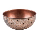 Rund håndvask i kobber Ø40 cm - Antik kobber