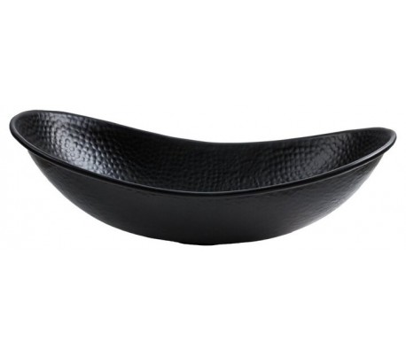 Oval håndvask i kobber 49 x 26 cm - Hvid