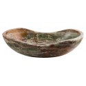 Rund håndvask i onyx Ø40 cm - Grøn
