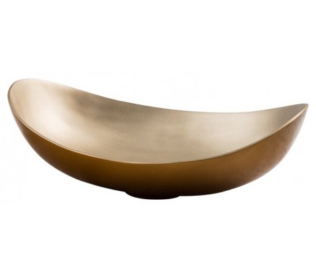 Oval håndvask i kobber 49 x 26 cm - Hvid