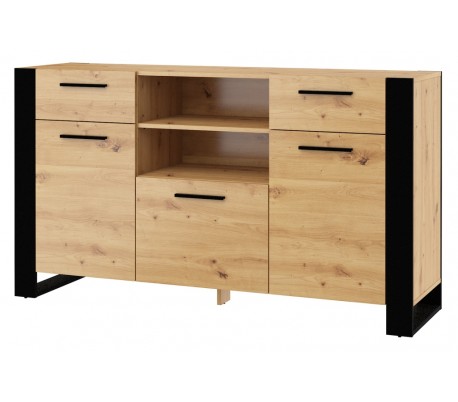 Maya sideboard i møbelplade B120 cm - Hvid