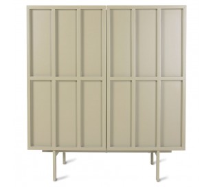 Sideboard i MDF og metal H89 x B80 cm - Grøn