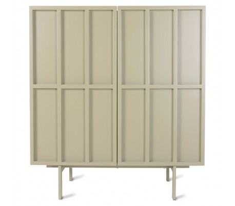 Sideboard i MDF og metal H89 x B80 cm - Grøn