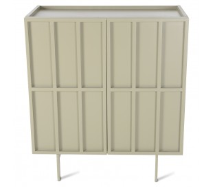 Sideboard i MDF og metal H89 x B80 cm - Grøn 2