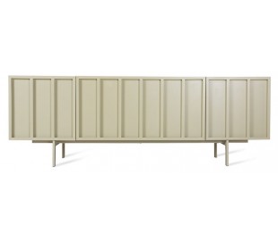Sideboard i MDF og metal H89 x B80 cm - Stengrå