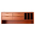 Sideboard i MDF og metal H89 x B80 cm - Orange