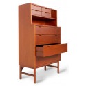 Sideboard i MDF og metal H89 x B80 cm - Orange