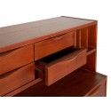 Sideboard i MDF og metal H89 x B80 cm - Orange