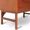 Sideboard i MDF og metal H89 x B80 cm - Orange