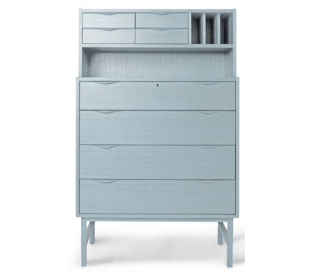 Kommode i sunkaitræ og minditræ H129 x B80 cm - Brun