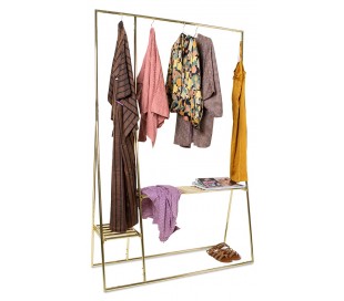 Loungestol i tekstil H76 cm - Murstensrød