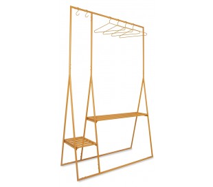 Garderobe stativ i metal H194 x B124 cm - Messing 2