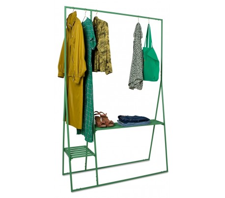 Garderobe stativ i metal H194 x B124 cm - Orange