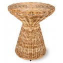 Sofabord i rattanflet H36 x Ø81 cm - Natur