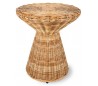 Sofabord i rattanflet H52 x Ø46 cm - Natur