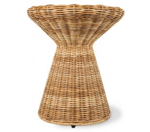 Sofabord i rattanflet H36 x Ø81 cm - Natur 2