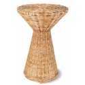 Sofabord i rattanflet H52 x Ø46 cm - Natur