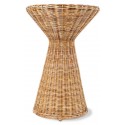 Sofabord i rattanflet H52 x Ø46 cm - Natur