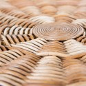 Sofabord i rattanflet H52 x Ø46 cm - Natur