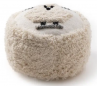 Shawn puf i uld og polyester Ø45 cm - Elfenbenshvid