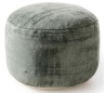 Nova puf i viskose Ø55 cm - Grøn