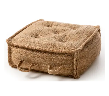 Jutta puf i jute Ø40 cm - Natur