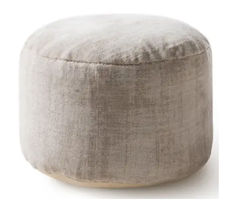 Nova puf i viskose Ø55 cm - Grøn