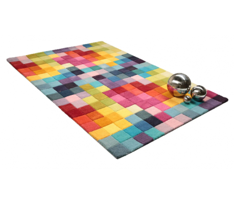 Nizza puf i bomuld 50 x 50 cm - Sort