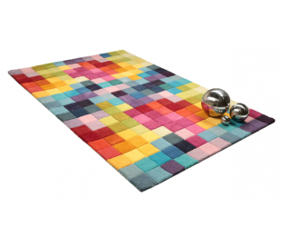 Nizza puf i bomuld 50 x 50 cm - Sort