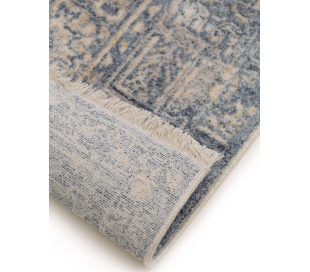 Frencie tæppe i polyakryl 80 x 165 cm - Rød/Blå 2