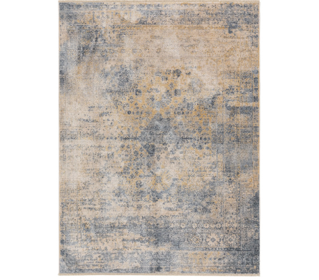 Frencie tæppe i polyakryl 80 x 165 cm - Rød/Blå