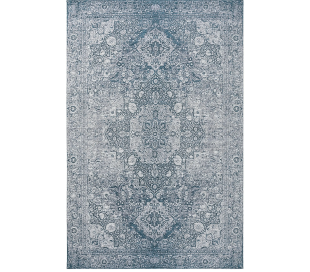 Frencie tæppe i polyakryl 80 x 165 cm - Rød/Blå