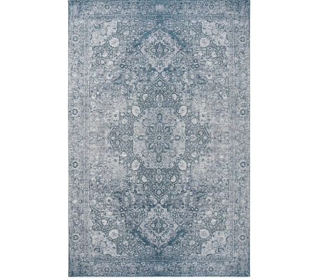 Frencie tæppe i polyakryl 80 x 165 cm - Rød/Blå