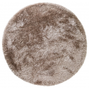 Lea shaggy tæppe i polyester Ø120 cm - Grå