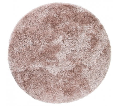 Lea shaggy tæppe i polyester Ø120 cm - Beige