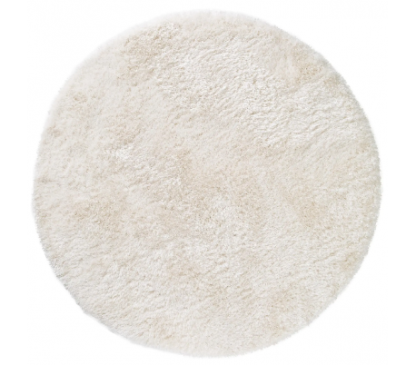 Lea shaggy tæppe i polyester Ø120 cm - Grøn