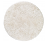 Lea shaggy tæppe i polyester Ø120 cm - Hvid