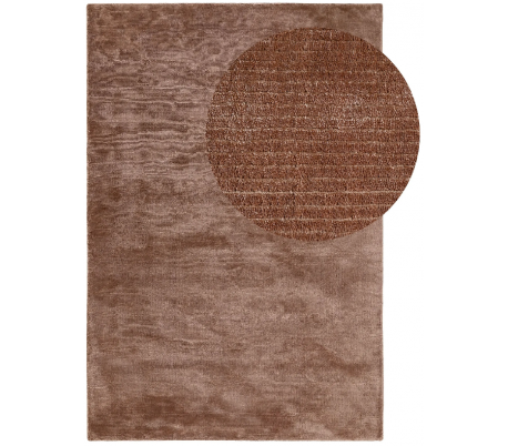 Nova tæppe i viskose 120 x 170 cm - Lysegrå