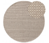 Hector rundt tæppe i uld Ø150 cm - Grå