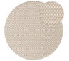 Hector rundt tæppe i uld Ø150 cm - Beige