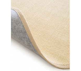 Rundt tæppe i sisal Ø250 cm - Mørkebrun 2