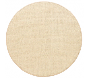 Rundt tæppe i sisal Ø250 cm - Mørkebrun