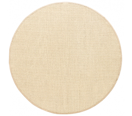 Rundt tæppe i sisal Ø250 cm - Mørkebrun